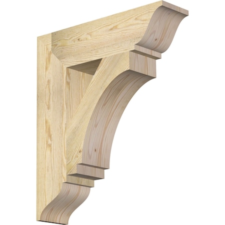 Ekena Millwork Imperial Traditional Rough Sawn Bracket, Douglas Fir, 6"W x 24"D x 28"H BKT06X24X28IMP01RDF